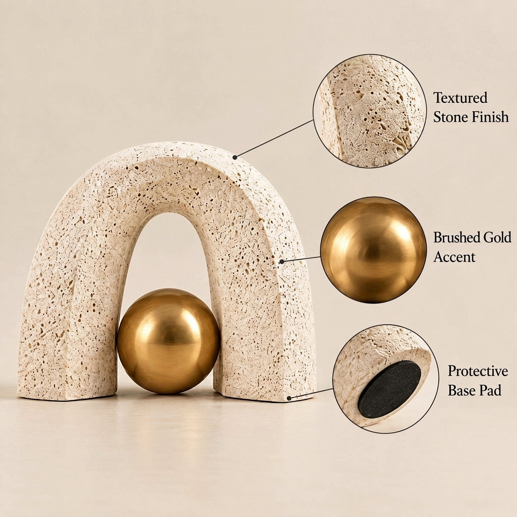 Doreqis™ Stone Arch Sphere Sculpture