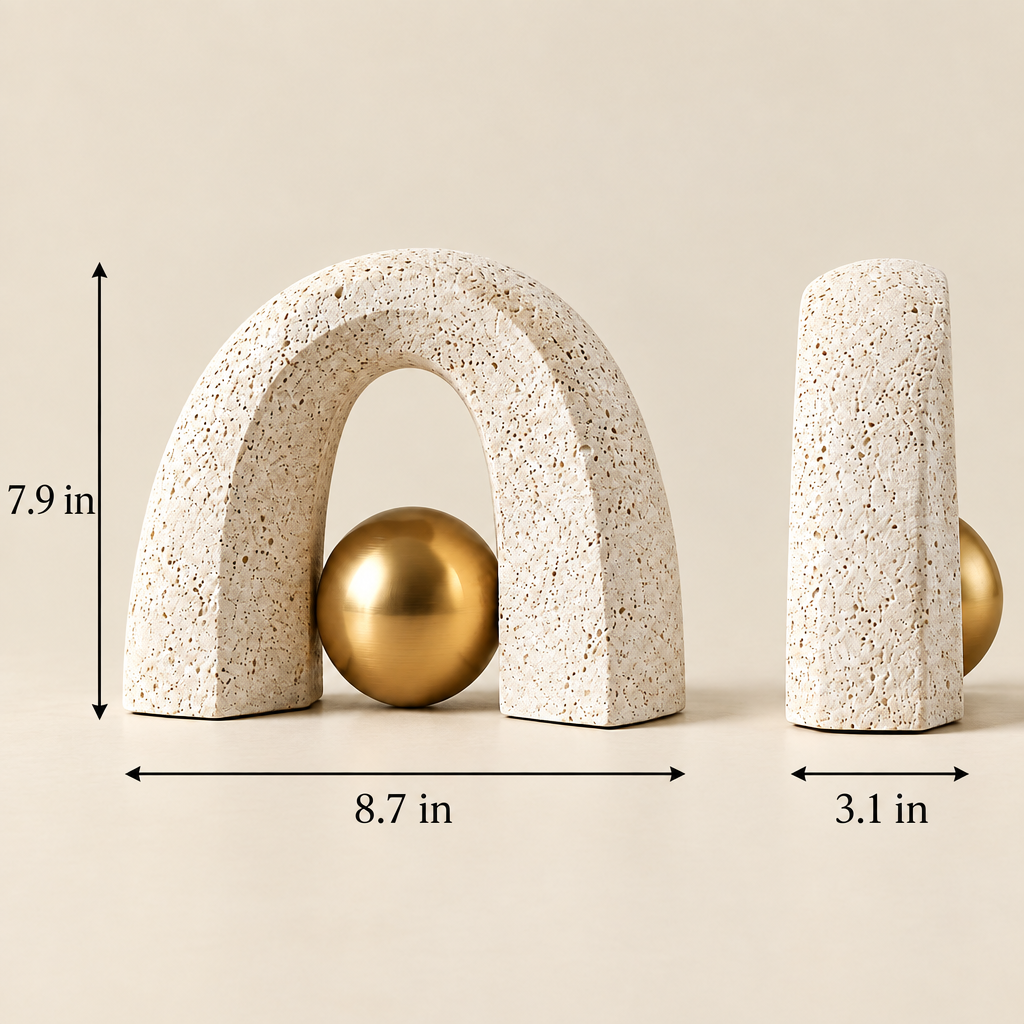 Doreqis™ Stone Arch Sphere Sculpture