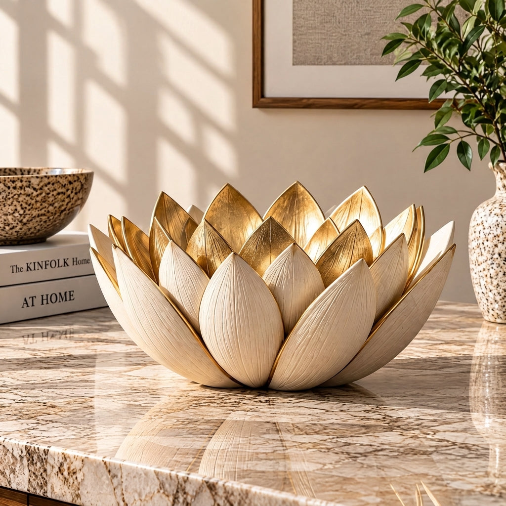 Doreqis™ Lotus Petal Decorative Bowl