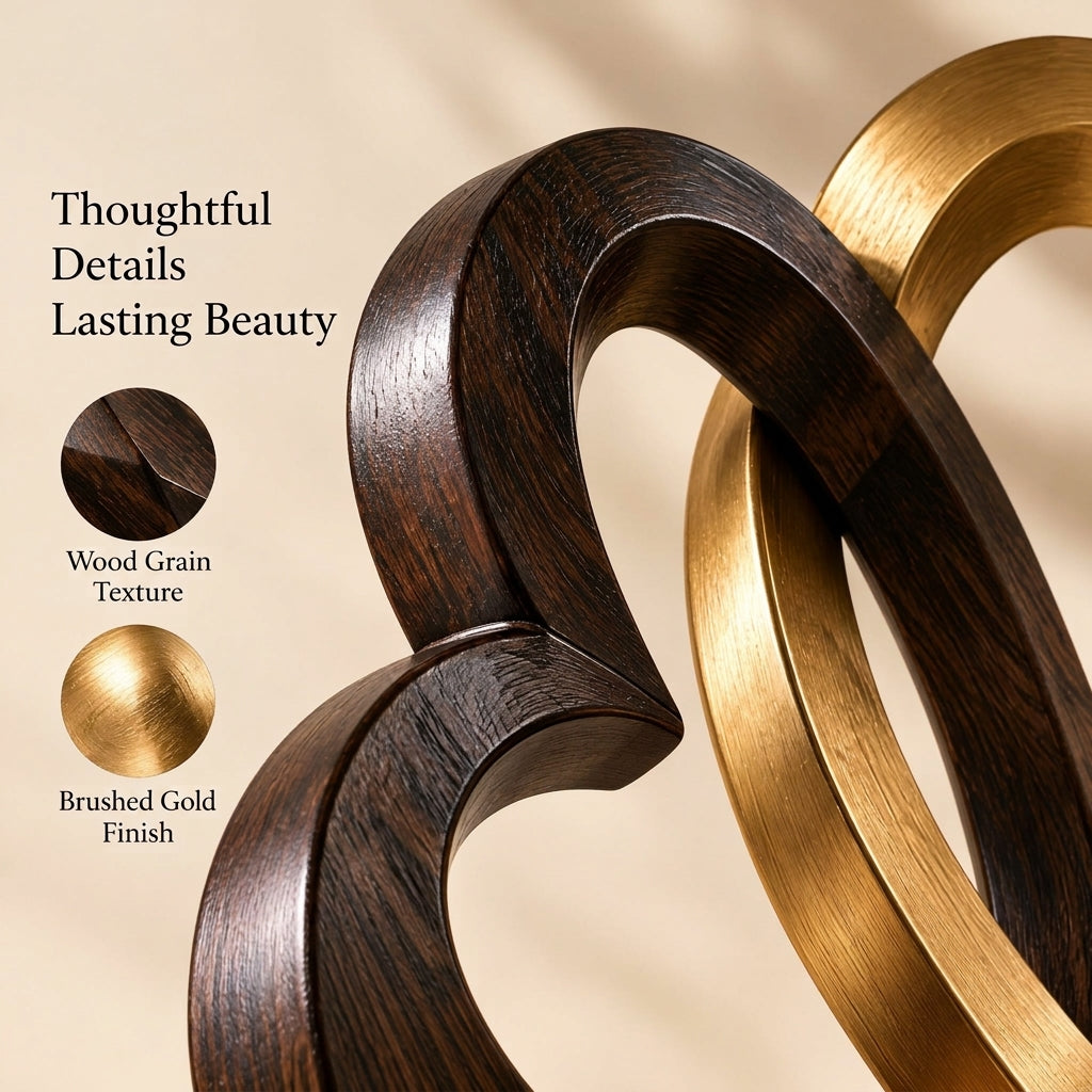 Doreqis™ Interlocking Hearts Sculpture