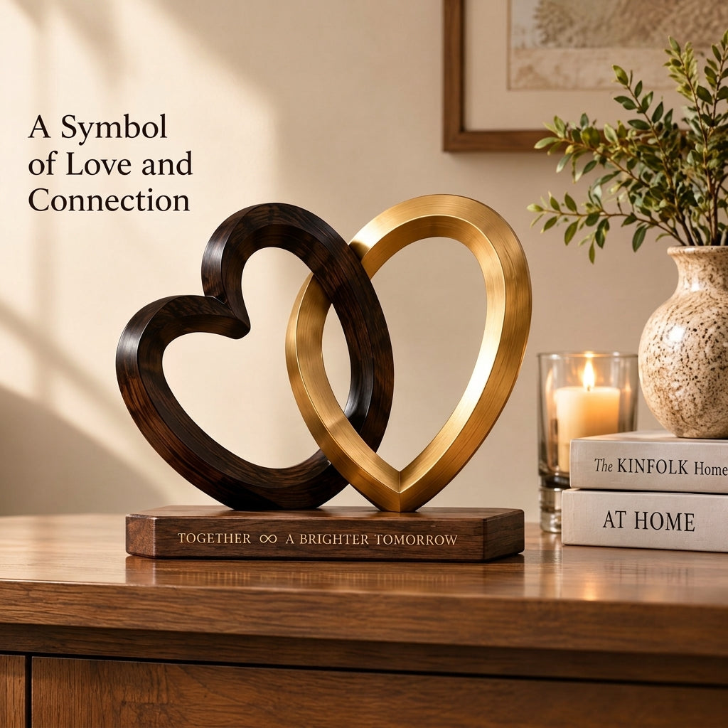 Doreqis™ Interlocking Hearts Sculpture