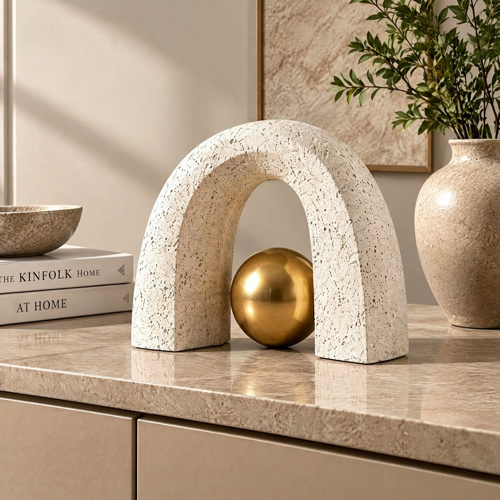 Doreqis™ Stone Arch Sphere Sculpture