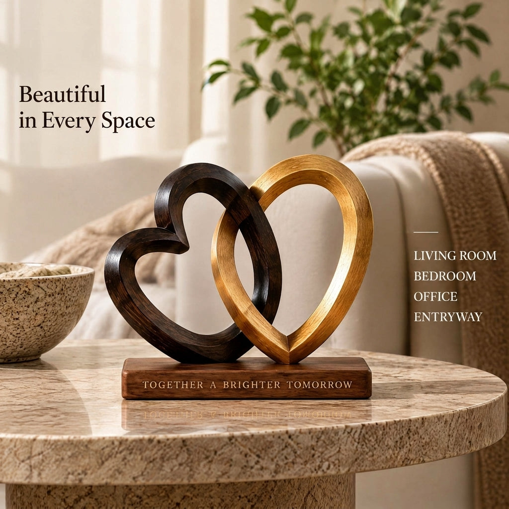 Doreqis™ Interlocking Hearts Sculpture