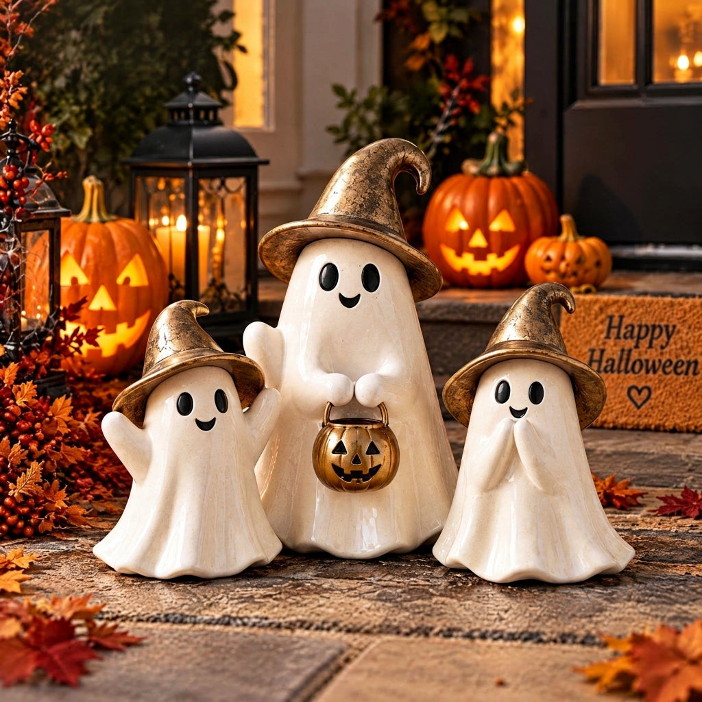 Doreqis™ Witch Hat Ghost Trio