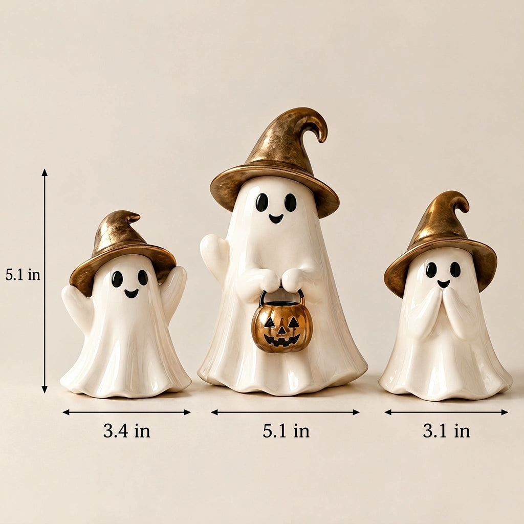 Doreqis™ Witch Hat Ghost Trio
