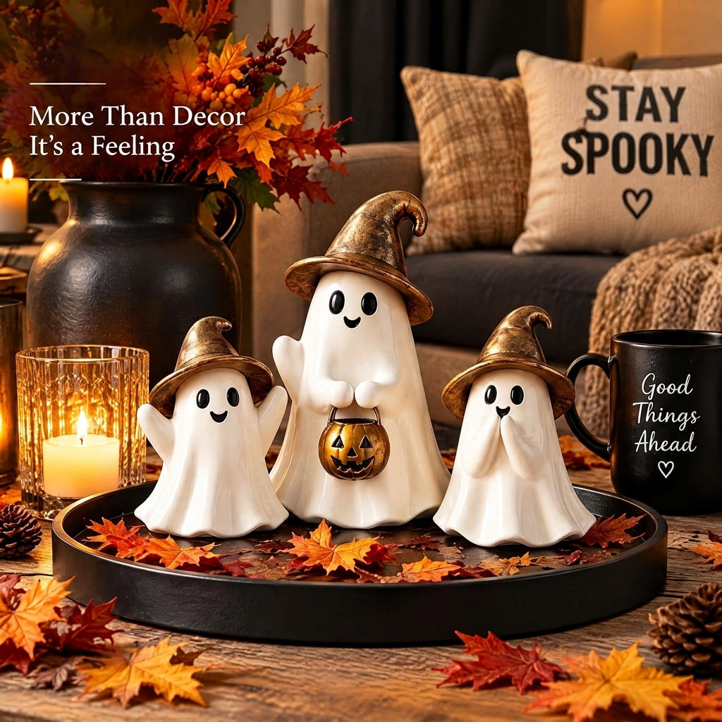 Doreqis™ Witch Hat Ghost Trio