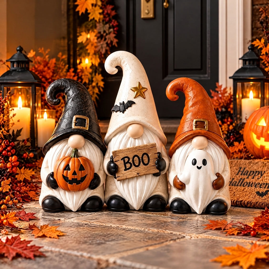 Doreqis™ Halloween Gnome Trio