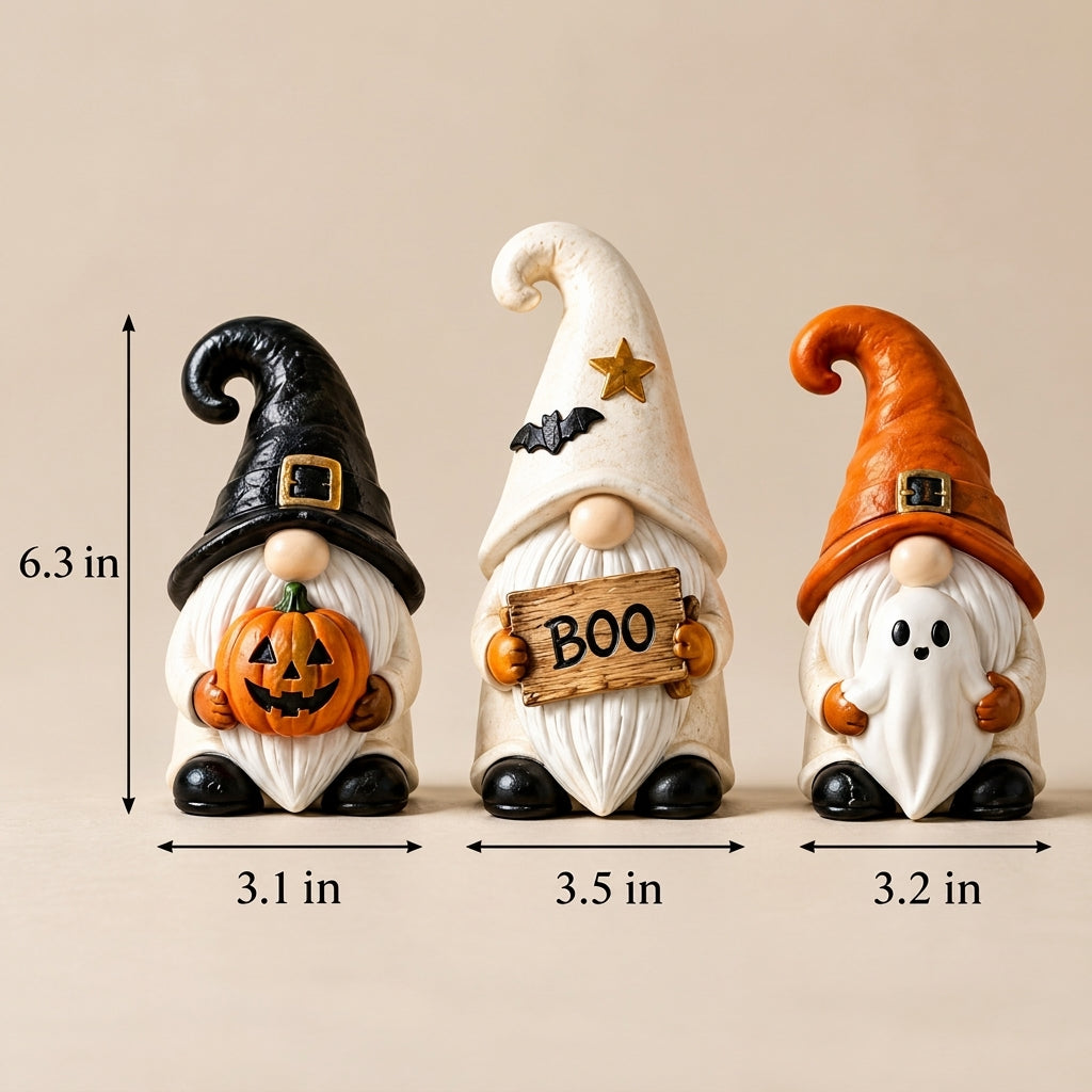 Doreqis™ Halloween Gnome Trio