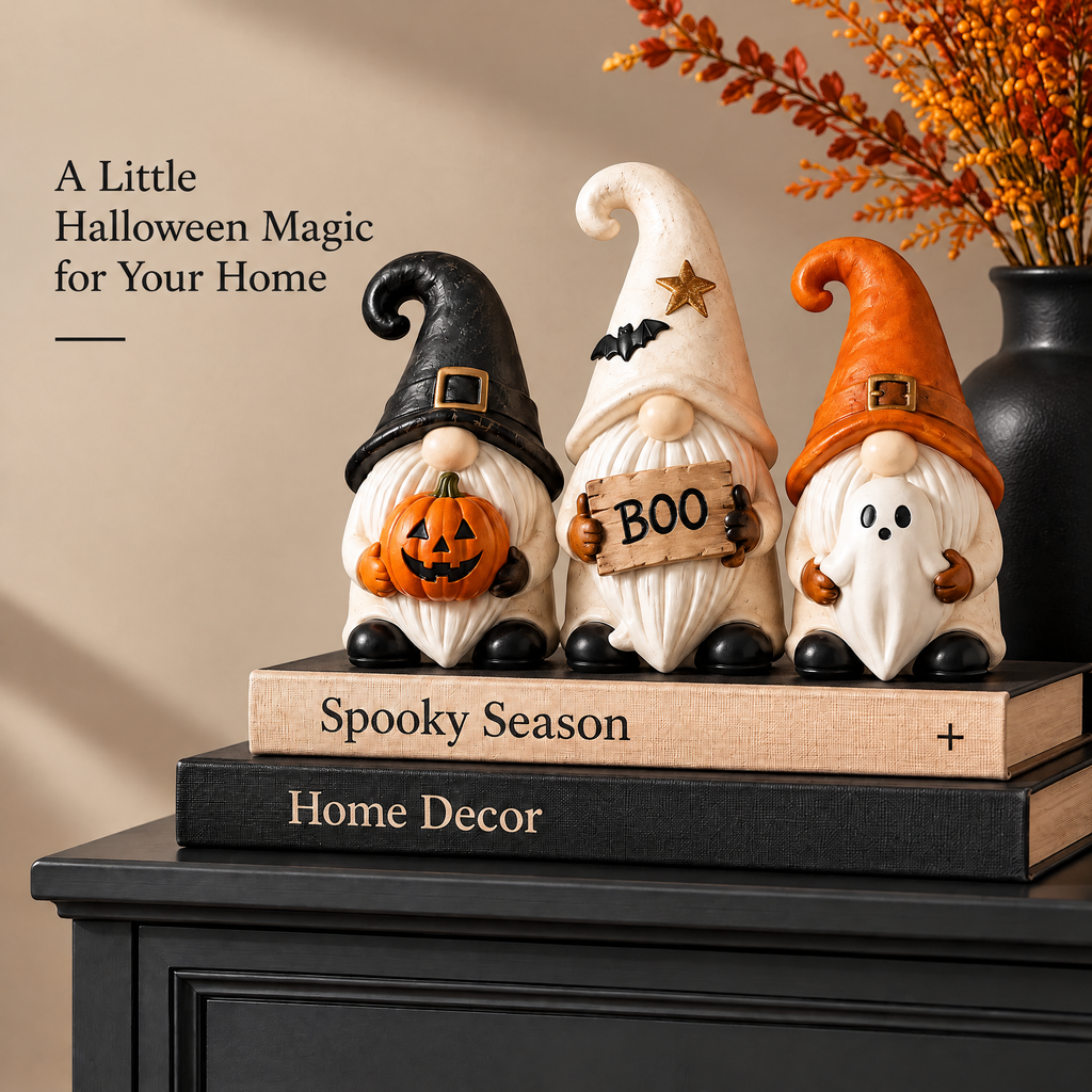 Doreqis™ Halloween Gnome Trio