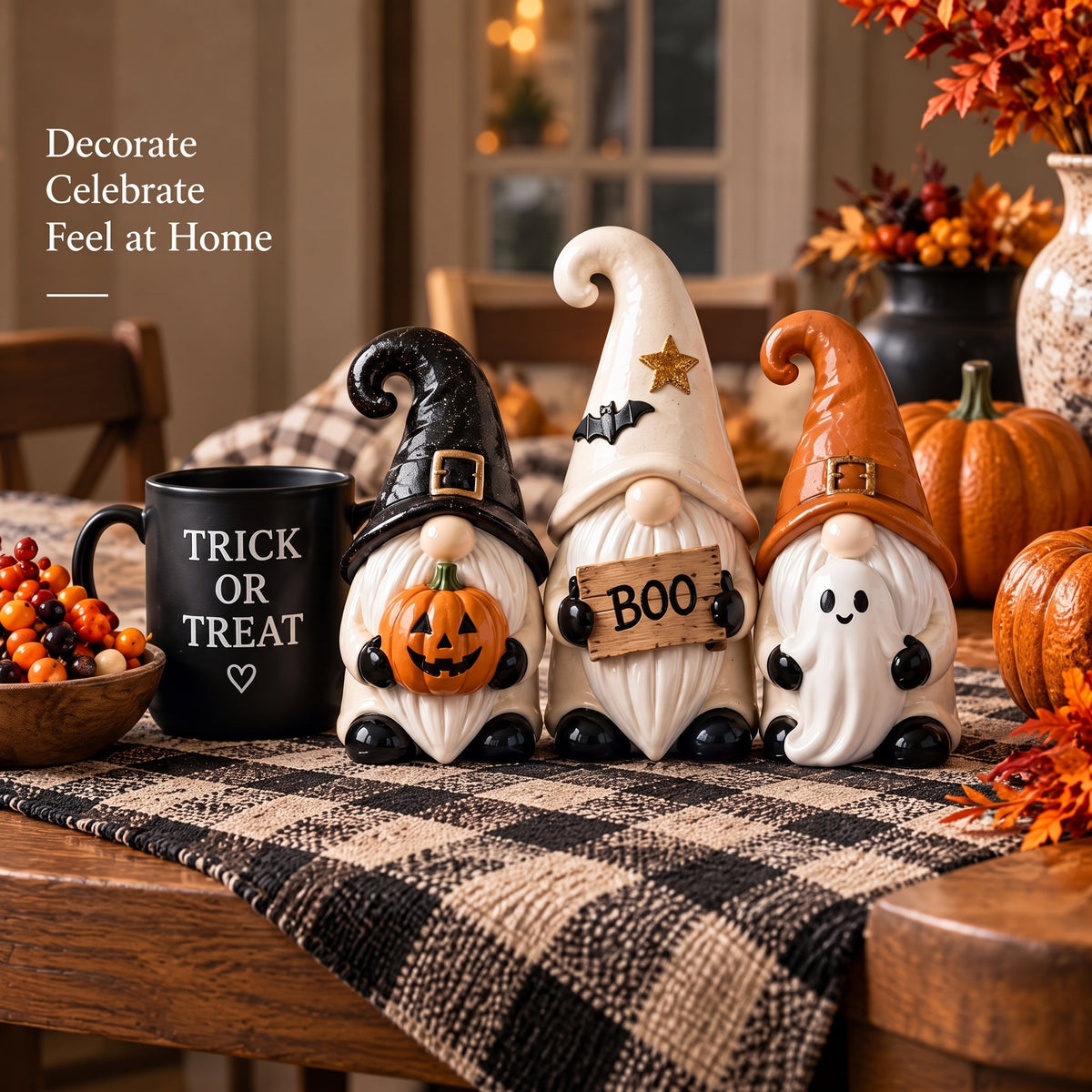 Doreqis™ Halloween Gnome Trio