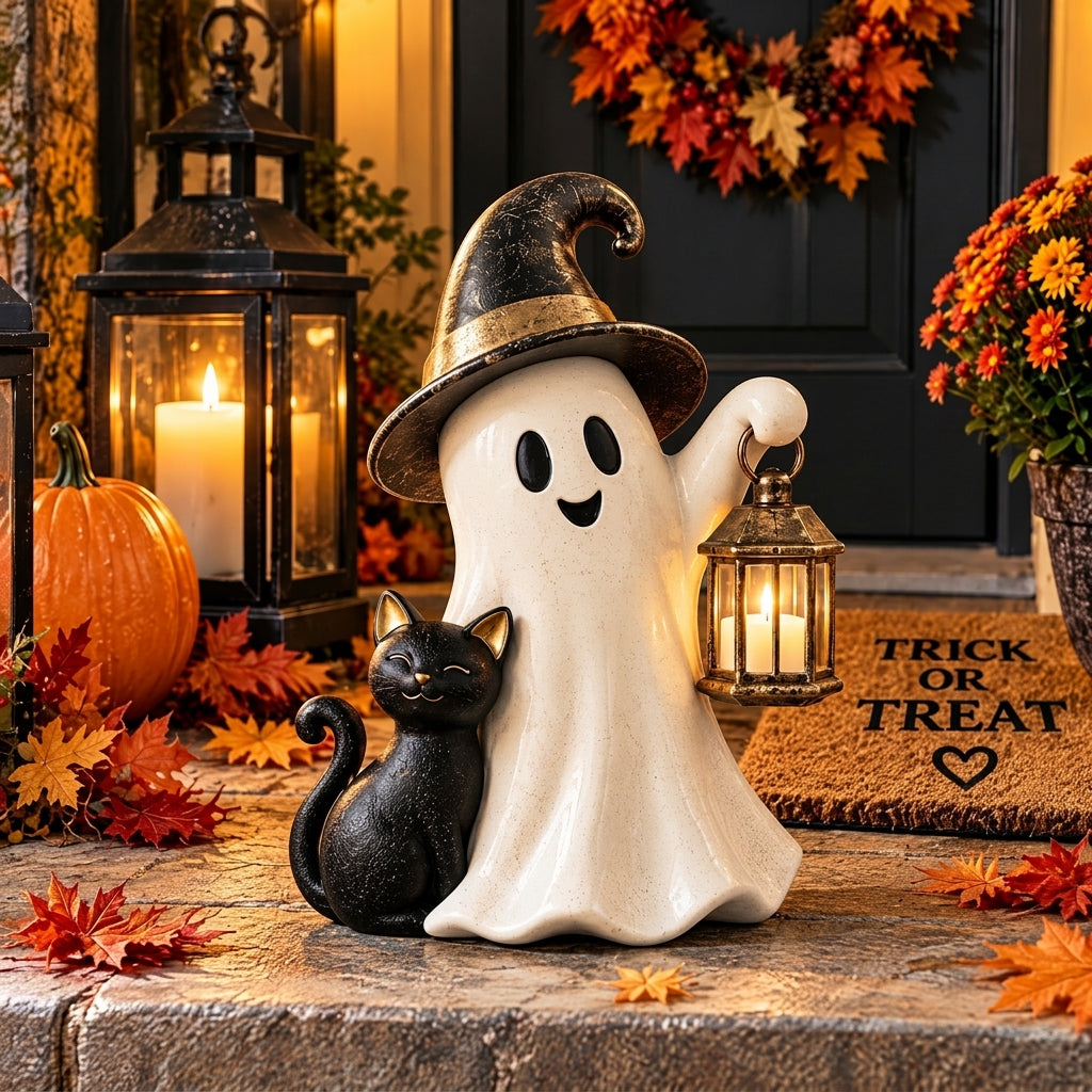 Doreqis™ Ghost & Black Cat Lantern