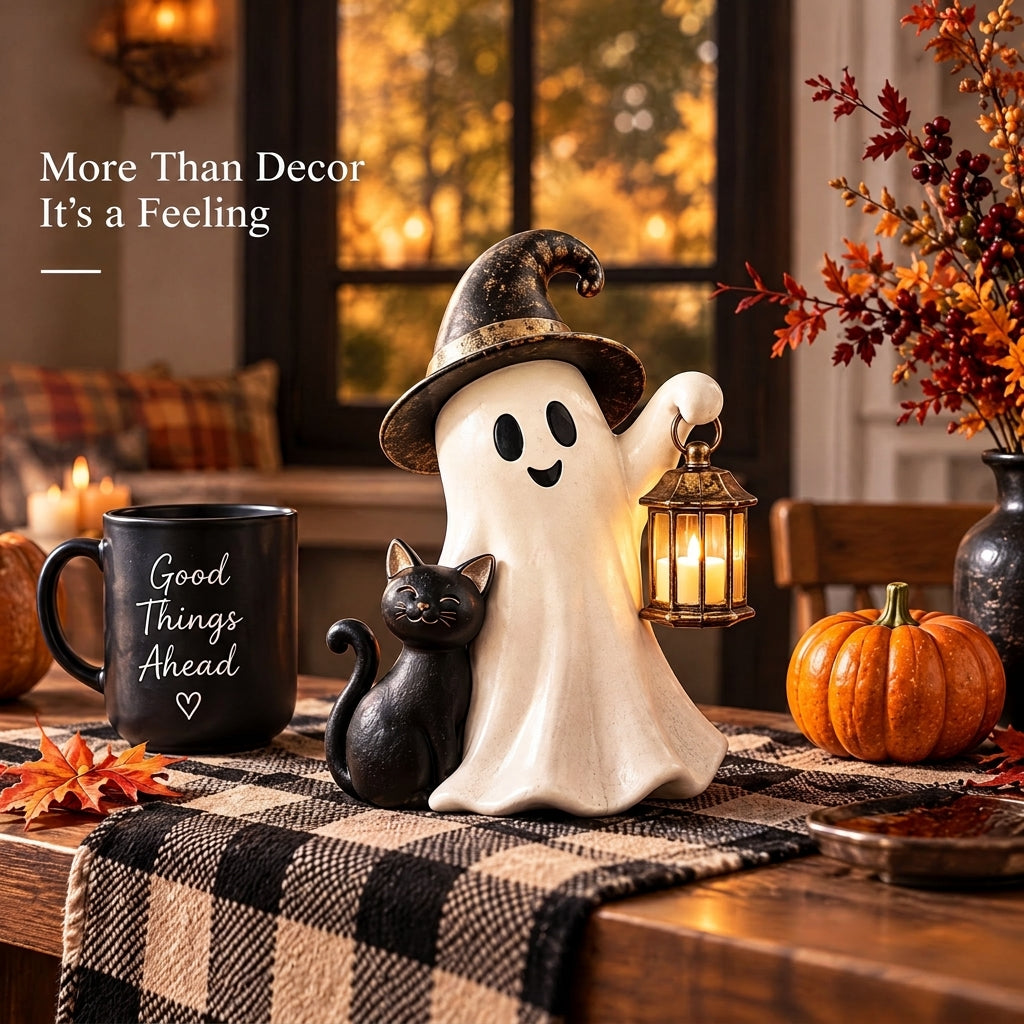 Doreqis™ Ghost & Black Cat Lantern